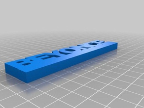 beyonce name plate other 3d print model - Mito3D