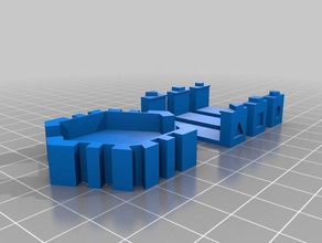 wasabi guerre de hauteur base hexagonale jouet jeu accessoires 3d print model - Mito3D