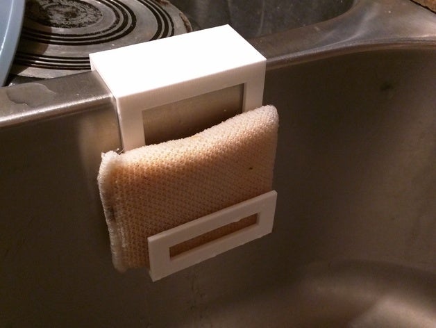 titular de la esponja doble lavabo hogar 3D print model - Mito3D