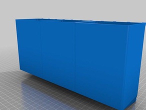 my customized 3 bin 3doodlersoldering ironsmoothing tool organization 3d print model - Mito3D