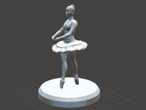 bailarina de ballet 01 esculturas 3d print model - Mito3D