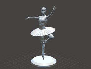 Ballett-Tänzerin 03 Skulpturen 3d print model - Mito3D