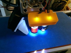 diodo emissor de luz dobro titular printrbot simples metal 3d a impressora acessórios 3d print model - Mito3D