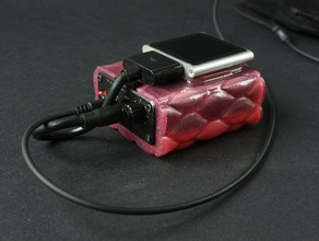 amplificatore portatile liquido caso audio gli auricolari moda fluorescente hifi ipod tasca trasparente vaso 3d print model - Mito3D