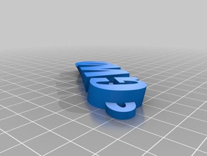 isaiah gowo name keyring keyfob keychains customized 3d print model - Mito3D