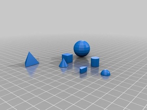 basic shapes sculptures 3d print model - Mito3D