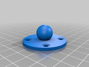 meine angepassten ball-und-socket mount chevy Spiegel Haushalt 3d print model - Mito3D