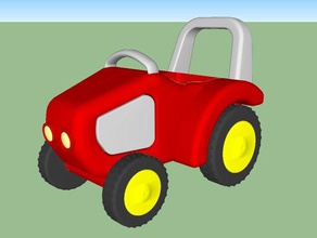 playmobil 123 uyumlu traktör oyuncak oyun aksesuarlar 3d print model - Mito3D