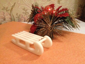 le traîneau jouet jeu accessoires les fêtes de noël l'hiver 3d print model - Mito3D