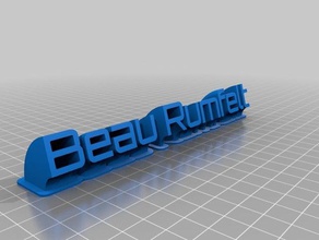 beau office personalizado 3d print model - Mito3D