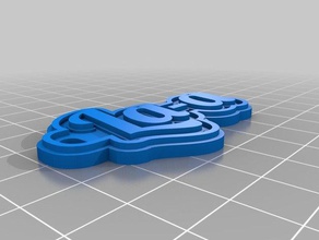la-a keychains customized 3d print model - Mito3D