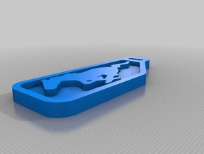 mustang Schlüsselanhänger ford 3d print model - Mito3D