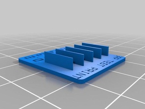 benim duvar boşluğu test yazdırma v2 özelleştirilmiş 3d baskı testler 3d print model - Mito3D