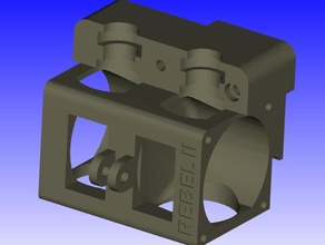 rebelde ii dual bowden e3d v6 extrusora de v32 a impressora extrusoras dupla 2 3d print model - Mito3D