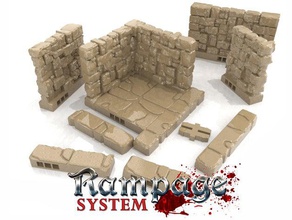 rampage dungeon tiles basic set games 3d print model - Mito3D