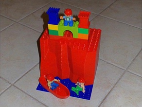 duplo-compatible acantilado de la construcción los juguetes paisaje lego 3d print model - Mito3D