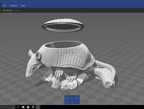 armadillo bowl containers mustangdave mustang dave 3d print model - Mito3D