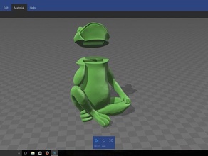 frog flash hider titulaire les conteneurs 3d print model - Mito3D