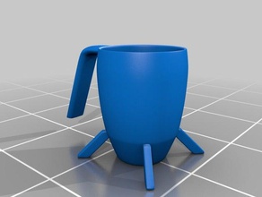 super tazza cucina pranzo caffè di minimo minimalista nessuna fuoriuscita coppa tè tazze da 3d print model - Mito3D