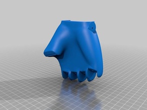 funmove hand right other makeprintable 3d print model - Mito3D