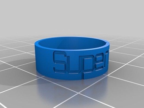 alexis superman love rings customized 3d print model - Mito3D