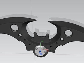 pipistrello batarang a los animales batarangs de batman codi-3d codi3d stebo 3d print model - Mito3D