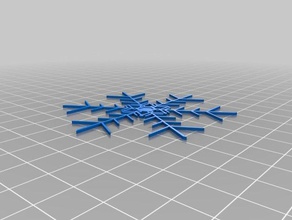 trial snowflake interactive art customized 3d print model - Mito3D