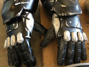 oversize hand articulated fingers costume cosplay costumechallenge robot robotics 3d print model - Mito3D