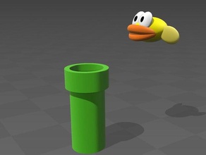 flappy bird art iphone smartphone video game games 3d print model - Mito3D