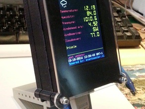 weatherstation ethernetcard la electrónica arduino caso mega 2560 estación meteorológica 3d print model - Mito3D