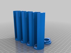 4 washington çeyrek sikke depolama tüpleri kap organizasyon özelleştirilmiş 3d print model - Mito3D