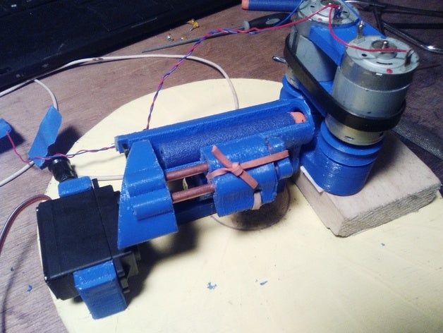 nerf Verschluss Feuerung mechanisch ist Spielzeug 3D print model - Mito3D