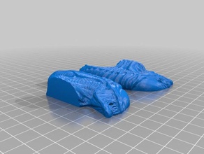alien movie split-Scheiben Modell einfach drucken Skulpturen geeetech 3d print model - Mito3D