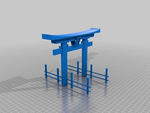 torii sculture giappone 3d print model - Mito3D