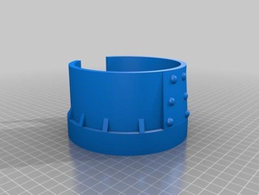 kancolle iowa cosplay arm cuff costume kantai collection 3d print model - Mito3D