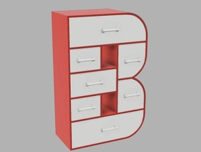 los cajones de la oficina letras 3d print model - Mito3D