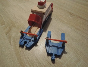 brio ferry-ship port toys games openscad track train 3d print model - Mito3D