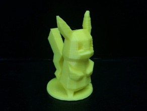 pikachu remix brinquedo jogo os acessórios baixa contagem de polígonos pokemon 3d print model - Mito3D