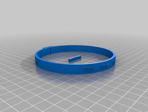 my customized fullypet collar text pets 3d print model - Mito3D