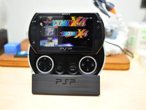 psp go stand vidéo jeux 3d print model - Mito3D