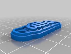 albaaaaaa keychains customized 3d print model - Mito3D