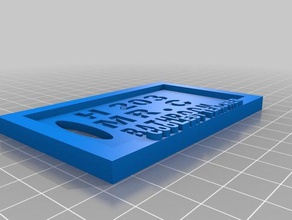 mrc h203 bathroom pass 3d printing 3d print model - Mito3D