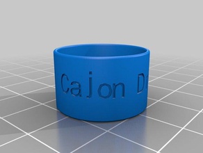 test cajon drummer finger protection ring cdfpr rings customized 3d print model - Mito3D