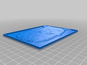 my customized lithopane 2d art 3d print model - Mito3D