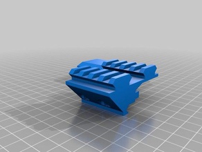 çift picatinny rail parall&egraveles oyuncaklar oyunlar 3d print model - Mito3D