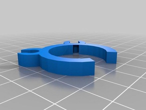 doble bowden tubo arnés de sujeción 3d la impresora accesorios 3d print model - Mito3D