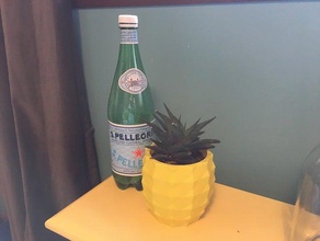 pineapple planter outdoor garden cactus pot soil succulent 3d print model - Mito3D