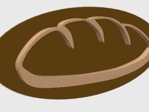 pão cortadores de cookie família 3d print model - Mito3D