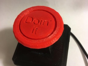 customizable e-stop button electronics 3d print model - Mito3D