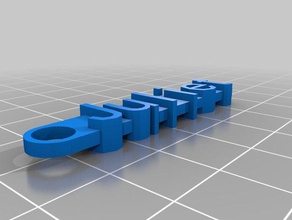 Julia sleutelhanger - Organisation angepasst 3d print model - Mito3D